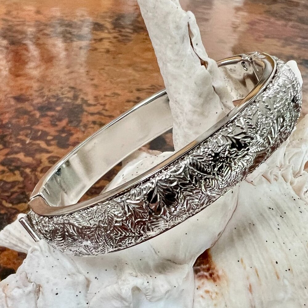 SALE!  Vintage Monet Textured Silver Bracelet